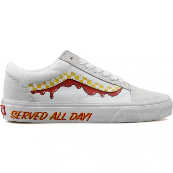 VANS OLD SKOOL SHOES - VAN DOREN SPECIAL TRUE WHITE M7 W8.5 - Picture 3 of 11